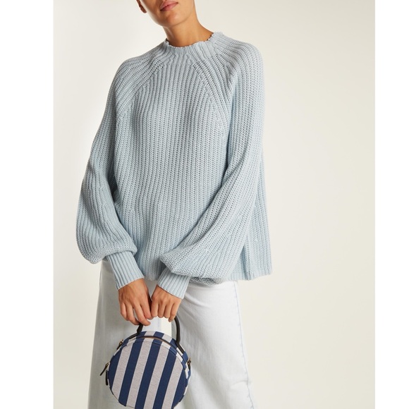 Apiece Apart Sweaters - APIECE APART Sequoia Pale Blue Sky Mock Neck Sweater Silk XS